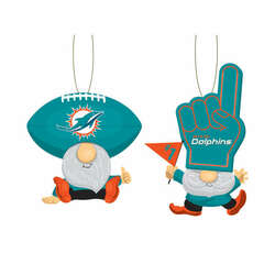 Item 420201 Miami Dolphins Gnome Fan Ornament