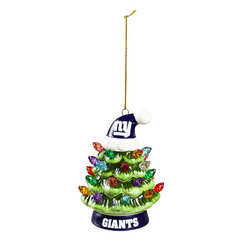 Thumbnail New York Giants Tree With Hat Ornament