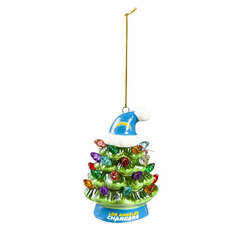 Item 420344 Los Angeles Chargers Tree With Hat Ornament