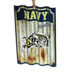 Item 420441 United States Naval Academy Navy Midshipmen Corrugate Ornament
