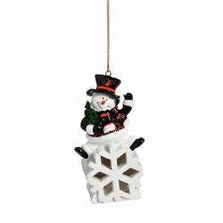Item 420728 Baltimore Orioles Color Changing LED Snowman Ornament