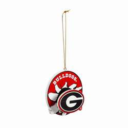 Item 420851 University Of Georgia Bulldogs Breakout Bobble Ornament