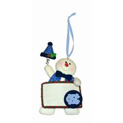 Item 421125 University of North Carolina Tar Heels Snowman Ornament