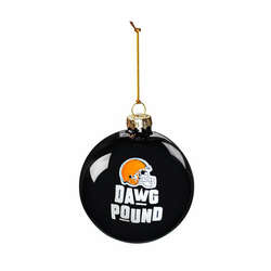 Thumbnail Cleveland Browns Glass Ball Ornament