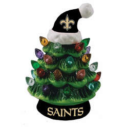 Item 421614 New Orleans Saints Ceramic Tree