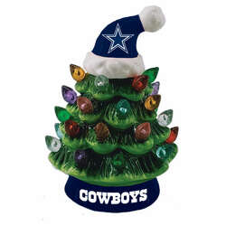 Item 421621 Dallas Cowboys LED Ceramic Tree