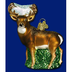 Item 425183 Whitetail Deer With Grass Ornament