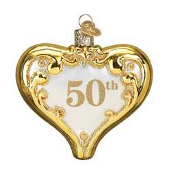 Item 425834 50th Anniversary Heart Ornament