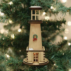 Thumbnail Holiday Lighthouse Ornament