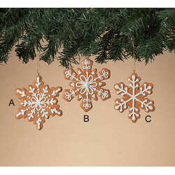 Thumbnail Gingerbread Snowflake Ornament
