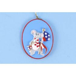 Item 436880 Christmas Mouse Patriotic Mouse Ornament