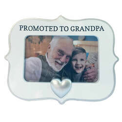 Thumbnail Promoted To Grandpa Photo Frame Ornament
