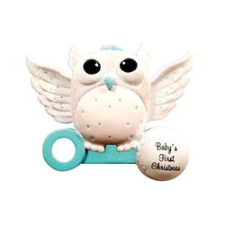 Item 459248 Baby's First Christmas Boy Owl Ornament