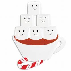 Thumbnail Hot Chocolate Family of 6 Ornament