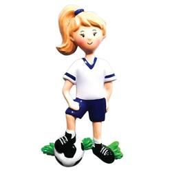 Thumbnail Girl Soccer Player Ornament