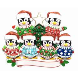 Thumbnail Ugly Sweater Family of 6 Ornament