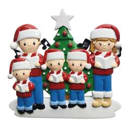 Item 459379 Caroling Family of 5 Ornament