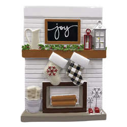 Item 459545 Fireplace Mantle Family Of 2 Ornament