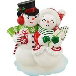 Item 459564 Snowman Couple Ornament