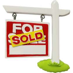 Thumbnail For Sale Sold Realtor Sign Ornament