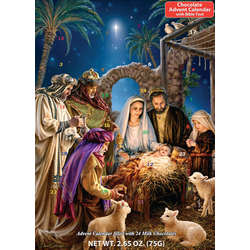 Thumbnail Shining Light Nativity Chocolate Advent Calendar