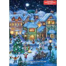 Item 473021 thumbnail Holiday Village Square Chocolate Advent Calendar