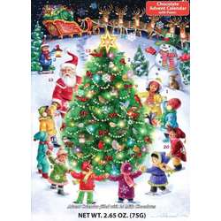 Thumbnail Gather Round The Tree Santa and Kids Chocolate Advent Calendar