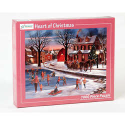 Item 473086 Heart Of Christmas Skating Pond 1000 Piece Jigsaw Puzzle