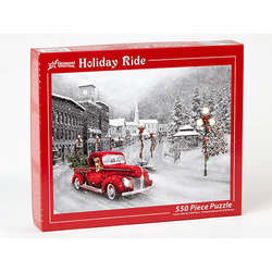 Item 473090 Holiday Ride 550 Piece Jigsaw Puzzle