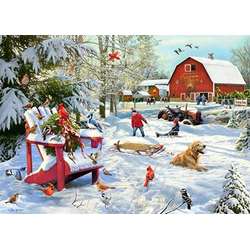 Item 473131 Farm At Christmas Jigsaw Puzzle