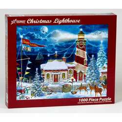 Item 473165 thumbnail Christmas Lighthouse Jigsaw Puzzle 1000pc