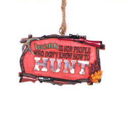 Item 483442 Hunting Sign Ornament