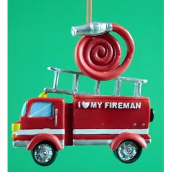 Item 483766 I Love My Fireman Ornament