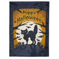 Item 491308 Cat Happy Halloween Garden Flag
