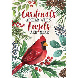 Item 492178 Cardinals & Angels Garden Flag
