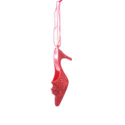 Item 496405 Red Sequin High Heel Shoe Ornament