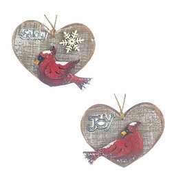 Item 501066 Wood Cardinal Ornament