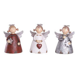 Item 501197 Angel With Star/Heart/Snowflake Figure