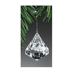Item 501202 Small Clear Faceted Jewel Ornament