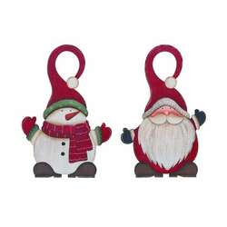 Item 501347 Snowman/Santa Door Hanger