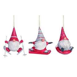 Item 501853 Snow Play Gnome Ornament