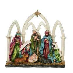 Item 501916 thumbnail Glitter Classic Nativity Decor