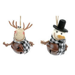 Item 505006 Moose/Snowman Jingle Bell Ornament