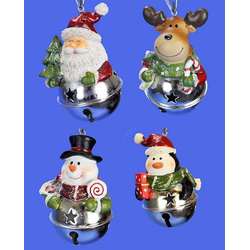 Item 505021 Holiday Character Jingle Bell Ornament
