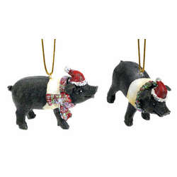 Item 505117 Holiday Pig Ornament