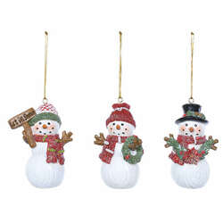 Thumbnail Holiday Snowman Ornament