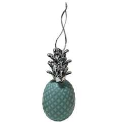 Thumbnail Silver/Mint Pineapple Ornament