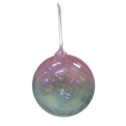 Item 516363 Pink & Green 2 Tone Ball Ornament