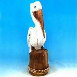 Thumbnail White Pelican On Piling