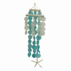 Item 519050 Light Blue Wind Chime With Starfish